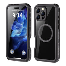 Заредете изображение във визуализатора на галерията – Waterproof case SHELLBOX GT compatible with MagSafe for IPHONE 16 Pro Max black
