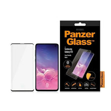 Заредете изображение във визуализатора на галерията – PanzerGlass Curved Super+ tempered glass for Samsung S10 - with black frame
