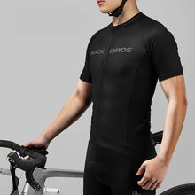 Заредете изображение във визуализатора на галерията – Rockbros 15120002004 short sleeve XL cycling jersey - black
