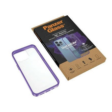 Заредете изображение във визуализатора на галерията – PanzerGlass ClearCase antibacterial Military Grade certified case for iPhone 13 Pro - transparent purple
