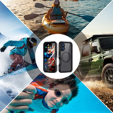Заредете изображение във визуализатора на галерията – Waterproof case SHELLBOX GT compatible with MagSafe for IPHONE 16 black

