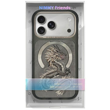 Заредете изображение във визуализатора на галерията – NIMMY case MAGNETIC FANTASY ANIMAL DRAGON compatible with MagSafe for IPHONE 18 Pro Max/17 Pro Max grey

