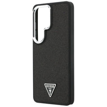 Заредете изображение във визуализатора на галерията – GUESS case for SAMSUNG S26 Ultra GUHMS26LPFGTSCMK (Fixed Glitter Triangle MagSafe) black
