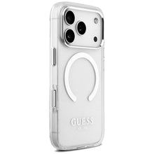 Заредете изображение във визуализатора на галерията – GUESS case for IPHONE 17 Pro compatible with MagSafe GUHMP17LHTRMS (Metal Outline) silver
