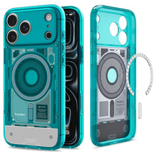 Заредете изображение във визуализатора на галерията – SPIGEN case ULTRA HYBRID compatible with MagSafe for IPHONE 17 Pro/18 Pro c-one bondi blue
