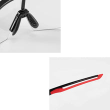 Заредете изображение във визуализатора на галерията – Rockbros 10173 photochromic UV400 cycling glasses - black and red
