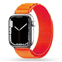 Заредете изображение във визуализатора на галерията – Tech-Protect Nylon Pro Strap for Apple Watch 4 / 5 / 6 / 7 / 8 / 9 / SE (38/40/41 mm) - Orange
