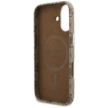 Заредете изображение във визуализатора на галерията – GUESS case for IPHONE 17 compatible with MagSafe GUHMP17S5P4FWMSW (PU FW 4G Script) brown
