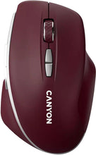 Заредете изображение във визуализатора на галерията – Wireless mouse BT 1200 dpi CANYON MW-21 red

