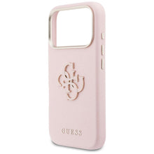 Заредете изображение във визуализатора на галерията – GUESS case for IPHONE 17 Pro GUHCP17L5PS4RGGP (PU FW Resin Logo) pink
