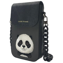 Заредете изображение във визуализатора на галерията – NIMMY set 3in1 phone bag + wallet + gps cover BIG EYED PET 2.0 Panda black
