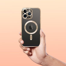 Заредете изображение във визуализатора на галерията – ELECTRO MAG COVER case compatible with MagSafe for IPHONE 17 Pro gold
