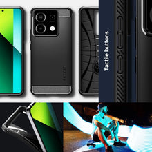Заредете изображение във визуализатора на галерията – Spigen Rugged Armor case for Xiaomi Redmi Note 13 Pro 5G / POCO X6 5G - matte black
