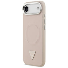 Заредете изображение във визуализатора на галерията – GUESS case for IPHONE 17 Air compatible with MagSafe GUHMP17MPSDTSCMP (PU W/ Triangle Logo) pink
