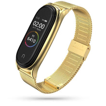 Заредете изображение във визуализатора на галерията – Tech-Protect MilaneseBand strap for Xiaomi Mi Smart Band 7 / 7 NFC - gold
