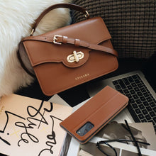 Заредете изображение във визуализатора на галерията – Leather case SMART PRO for IPHONE 17 Pro Max brown
