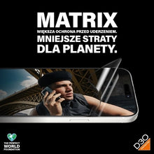Заредете изображение във визуализатора на галерията – PanzerGlass Matrix Ultra-Wide-Fit hybrid glass for iPhone 15 Pro with positioner
