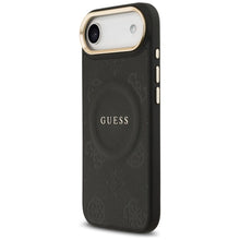 Заредете изображение във визуализатора на галерията – GUESS case for IPHONE 17 Air compatible with MagSafe GUHMP17MPSAMSECK (PU W/ Peony Hot Stamp) black
