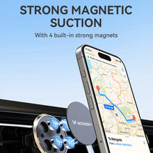 Заредете изображение във визуализатора на галерията – Wozinsky WUMKO magnetic phone holder for car air vent - black
