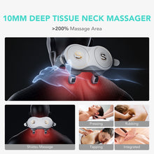 Заредете изображение във визуализатора на галерията – SKG H7-E neck massager with compress and red light - white
