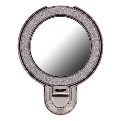 Phone stand CIRCLE MIRROR - stick-on - black