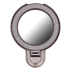 Phone stand CIRCLE MIRROR - stick-on - black
