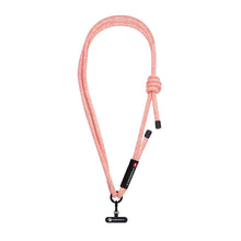 Заредете изображение във визуализатора на галерията – FORCELL F-DESIGN S10X165 crossbody phone lanyard with adjustable length (max 82,5cm in the loop) pink white
