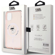 Заредете изображение във визуализатора на галерията – Karl Lagerfeld IML Choupette MagSafe case for iPhone 11 / Xr - pink
