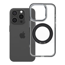 Заредете изображение във визуализатора на галерията – Case for iPhone 15 Pro Frame Circle Stand compatible with MagSafe black
