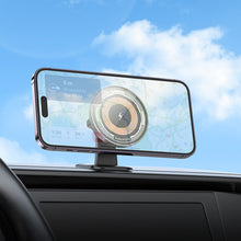 Заредете изображение във визуализатора на галерията – Borofone Car holder BH212 Riley with induction charging with stick-on base black
