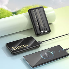 Заредете изображение във визуализатора на галерията – Powerbank Hoco 10000 mAh QC PD 22,5W with built-in cables USB C + Lightning Q37 black
