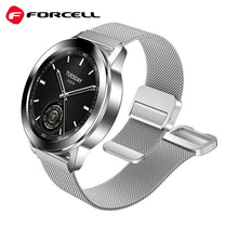 Заредете изображение във визуализатора на галерията – FORCELL F-DESIGN FS11 magnetic stailess steel strap for SAMSUNG Watch 22 mm silver
