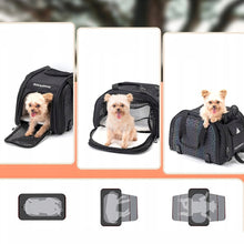 Заредете изображение във визуализатора на галерията – Rockbros 30140028001 transport bicycle bag for cats and dogs - black
