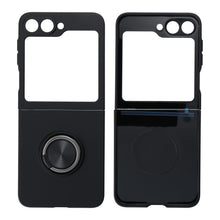 Заредете изображение във визуализатора на галерията – SILICONE RING Case for SAMSUNG Z Z Flip 6 black
