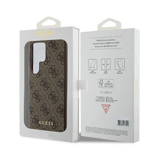 Заредете изображение във визуализатора на галерията – Guess 4G Metal Gold Logo case for Samsung Galaxy S24 Ultra - brown
