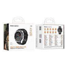 Заредете изображение във визуализатора на галерията – Smartwatch Hoco 1,43" AMOLED GPS with call function Y37 black

