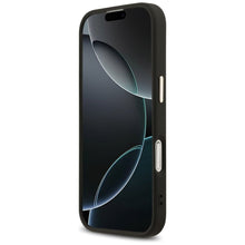 Заредете изображение във визуализатора на галерията – GUESS case for IPHONE 17 compatible with MagSafe GUHMP17SP4GTDGMK (4G PU W/ Triangle Logo) gold black
