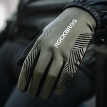 Заредете изображение във визуализатора на галерията – Rockbros 16110006003 shock-absorbing cycling gloves size L - green and black
