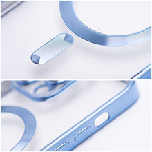 Заредете изображение във визуализатора на галерията – ELECTRO MAG COVER case compatible with MagSafe for IPHONE 17 Pro blue
