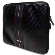 Заредете изображение във визуализатора на галерията – BMW Carbon &amp; Red Stripe sleeve for a 16" laptop - black
