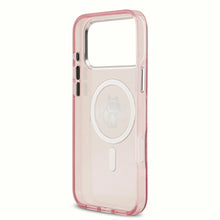 Заредете изображение във визуализатора на галерията – KARL LAGERFELD case for IPHONE 17 Pro Max compatible with MagSafe KLHMP17XHGCHGKBP (IML Choupette Sketch Logo) pink
