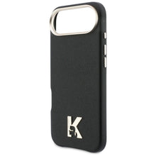 Заредете изображение във визуализатора на галерията – KARL LAGERFELD case for IPHONE 17 Air compatible with MagSafe KLHMP17M5PGFKHGK (PU FW W/ KHead Logo) black
