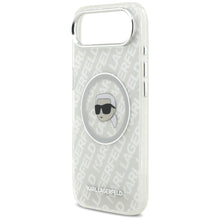 Заредете изображение във визуализатора на галерията – KARL LAGERFELD case for IPHONE 17 Air compatible with MagSafe KLHMP17MHMKBKHOG (IML KL Head Logo) gray
