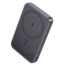 Заредете изображение във визуализатора на галерията – Powerbank compatible with MagSafe Hoco 5000 mAh 2A 5W J160 metal gray
