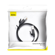 Заредете изображение във визуализатора на галерията – Baseus High Speed ​​flat Ethernet CAT6 RJ45 network cable 0.5m - black
