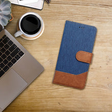 Заредете изображение във визуализатора на галерията – JEANS Book for Xiaomi Redmi Note 14 4G (GLOBAL - 164,84mm x 78,15mm x 8,16mm) blue
