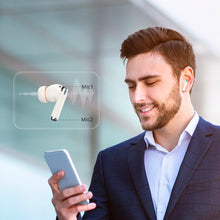 Заредете изображение във визуализатора на галерията – Tronsmart Soundfii R4 wireless Bluetooth 5.3 ENC headphones - white
