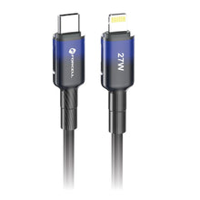 Заредете изображение във визуализатора на галерията – FORCELL F-ENERGY C356 cable Type C to Lightning PD 3A 27W Gradient 1 m black

