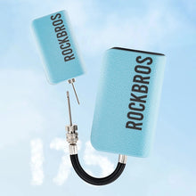 Заредете изображение във визуализатора на галерията – Rockbros 42520006001 bicycle pump with digital display for tires / balls / balloons - blue
