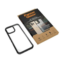 Заредете изображение във визуализатора на галерията – PanzerGlass ClearCase antibacterial Military Grade certified case for iPhone 13 Pro Max - transparent and black
